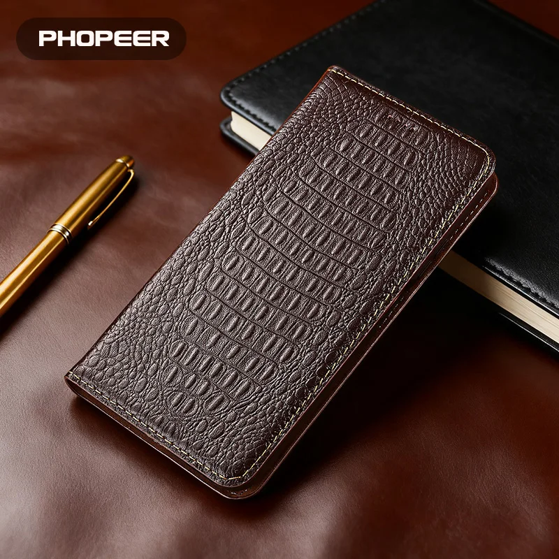 Luxury Genuine Leather Case for Oukitel IIIF150 Air1 Ultra phone case Crocodile back pattern
