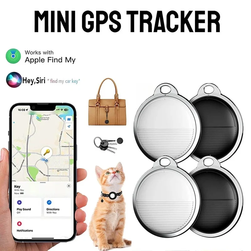 Mini GPS Tracker For Apple iOS System Find My APP Air Tag Key Finder Bag Luggage Car Wallet Pets Locator Smart Bluetooth Tracker