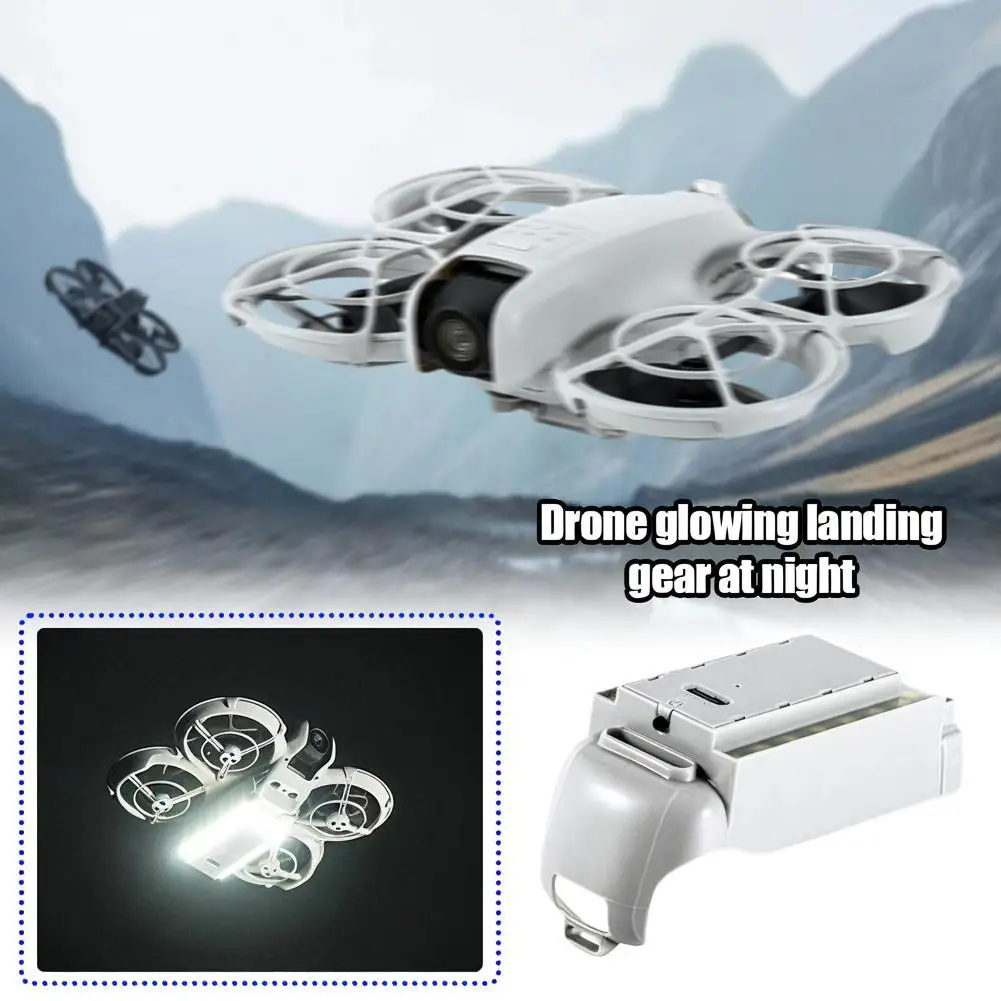 Per DJI NEO Carrello di atterraggio Drone Luce notturna Navigazione Treppiede Faro Lampada ricaricabile Treppiede luminoso Accessori a scatto