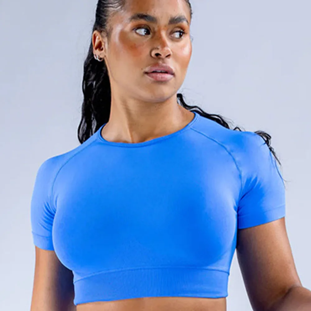 

Df LOGO Impact Women Yoga Top Seamless Sport T Shirts Fitness Clothes Short Sleeve Yoga Shirt Gym Top Running Active Wear Sport