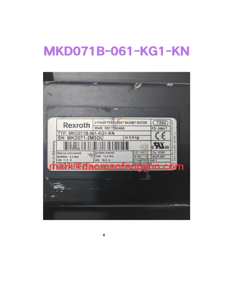 

MKD071B-061-KG1-KN Second hand servo motor test OK,