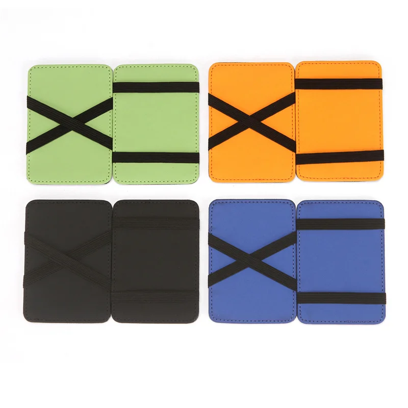 Dünne Mini-Geldbörse für Herren, Business, PU-Leder, magische Geldbörsen, kleine Geldbörse, Kreditkartenetui