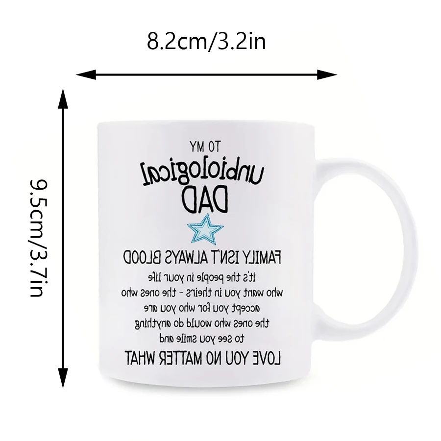 One Piece, Father's Day Gift for Non Biological Father, Extra Dad Gift Mug, Stepdad Mug, 11 Ounces