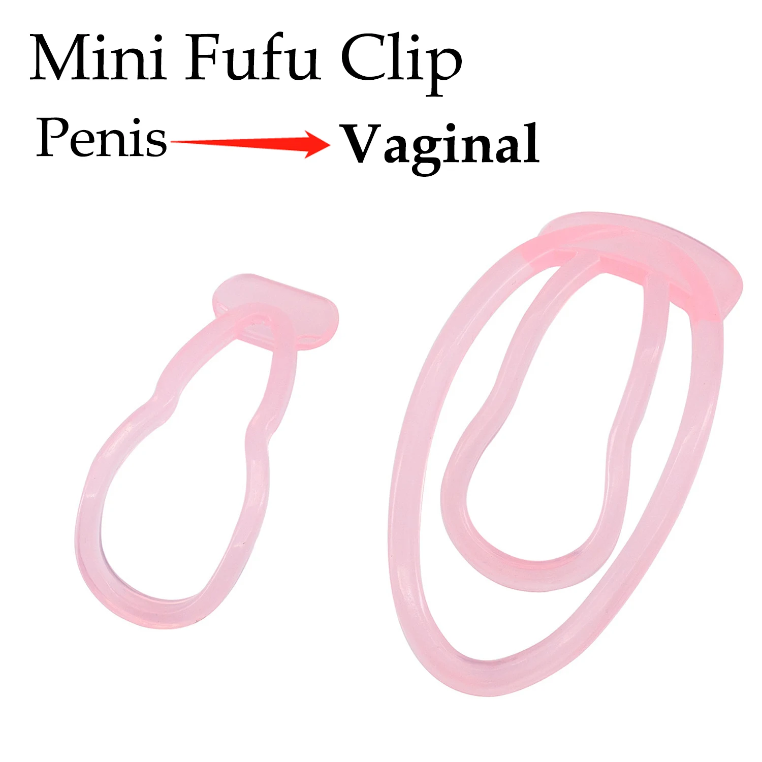 Male Penis Training Device Light Plastic Trainingsclip CockCage Sex Toy For Sissy Bondage Lock Panty Chastity with the Fufu Clip