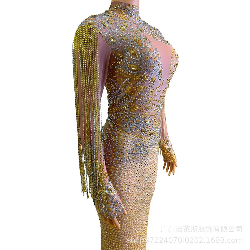 2025 Autumn Elegance Night Birthday Banquet Women Light Luxury Evening Wear Miss Universe Choose Beautiful Clothes Fashion Party