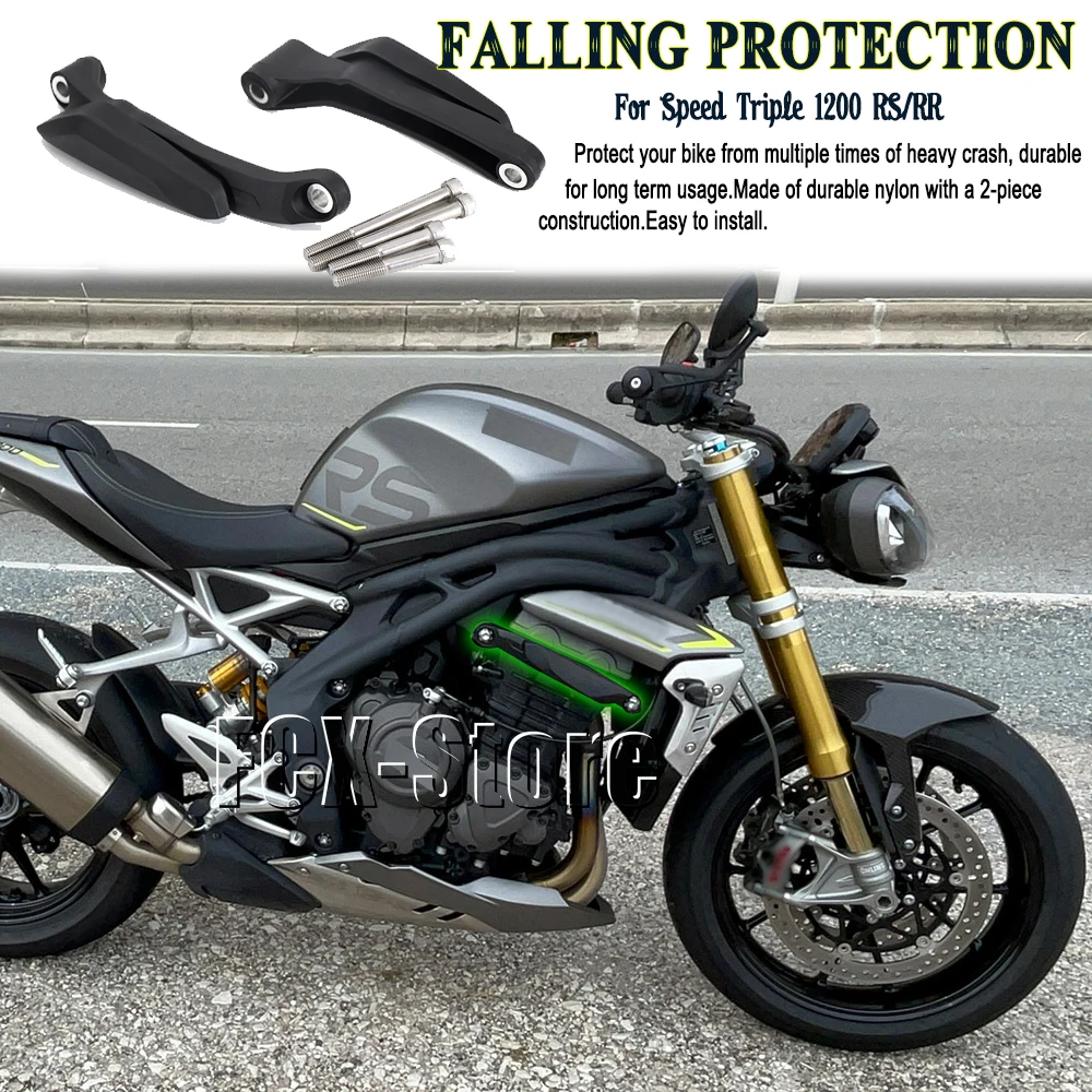 Motorcycle High quality Falling Protection Frame Slider Fairing Guard Crash Pad Protector For Speed Triple 1200 RS 1200 RR