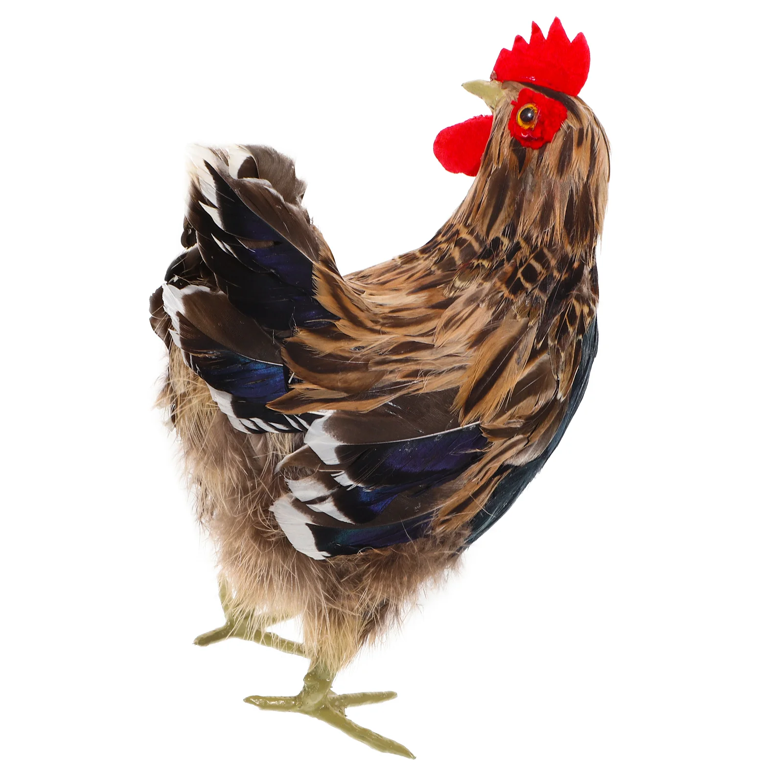 

Simulation Chicken Model Fake Hen Ornament Decors Toys for Kids Decoration Small Animal Sculpture