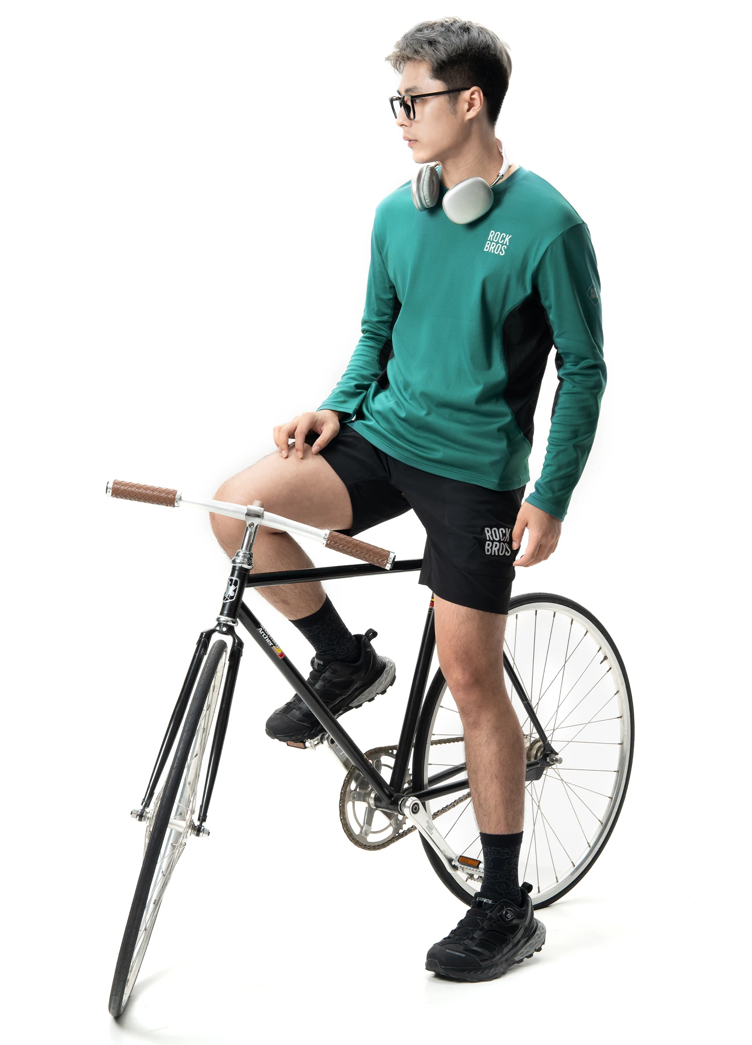 ROCKBROS Fahrradtrikot Frühling Sommer Herren Langarm Atmungsaktiv Schweißableitend für Straßen- und MTB-Fahrräder – Detail 11