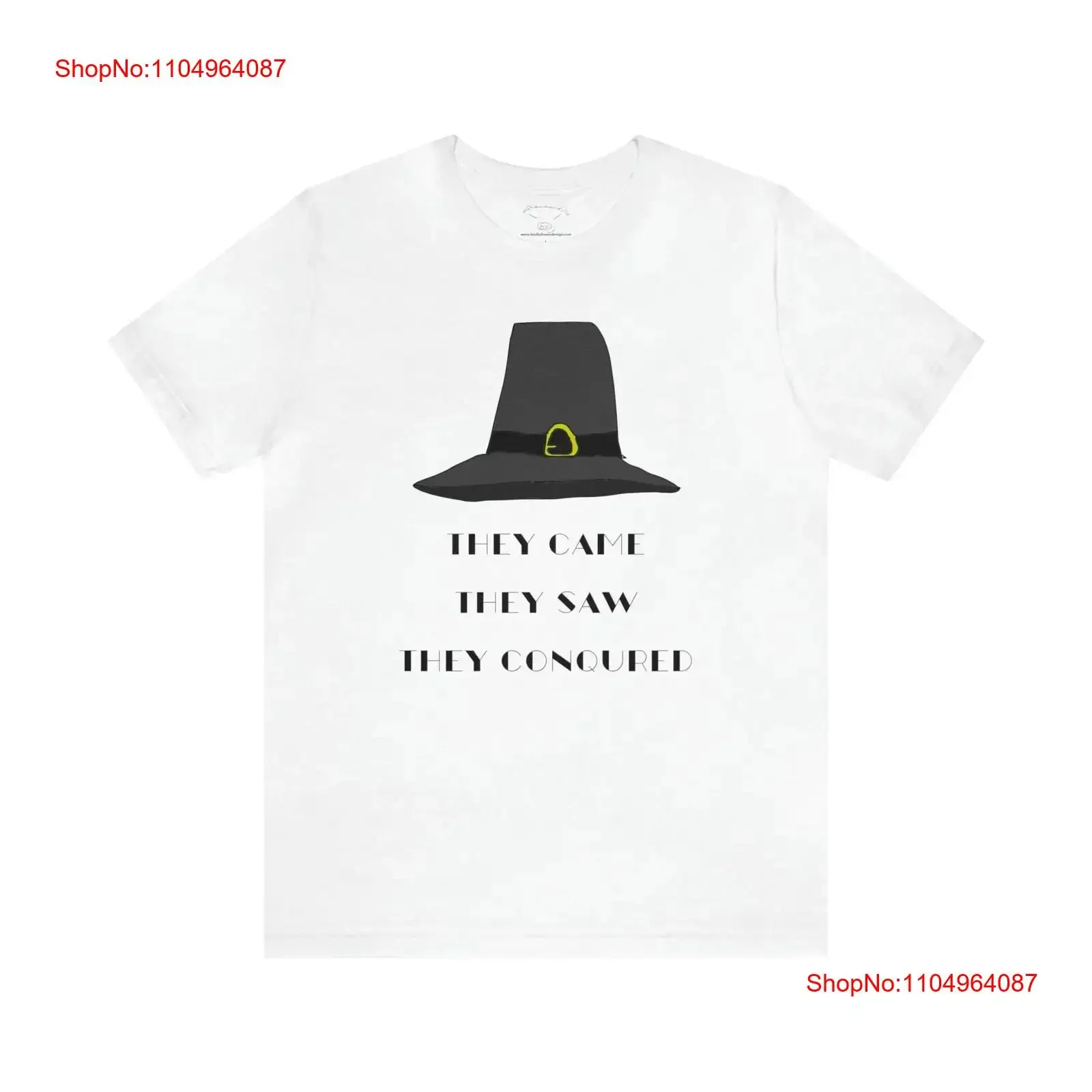 

Pilgrim Thanksgiving Hat Funny T Shirt Badly Drawn Bad Drawing Jersey vintage Washed streetwear graphic Top For Everyday Wear