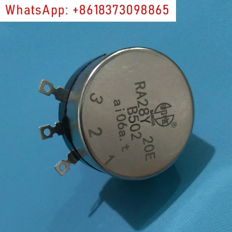 

5Pcs potentiometer RA28Y20E B502 single-turn precision wire winding φ 28mm single-turn carbon film potentiometer D-axis