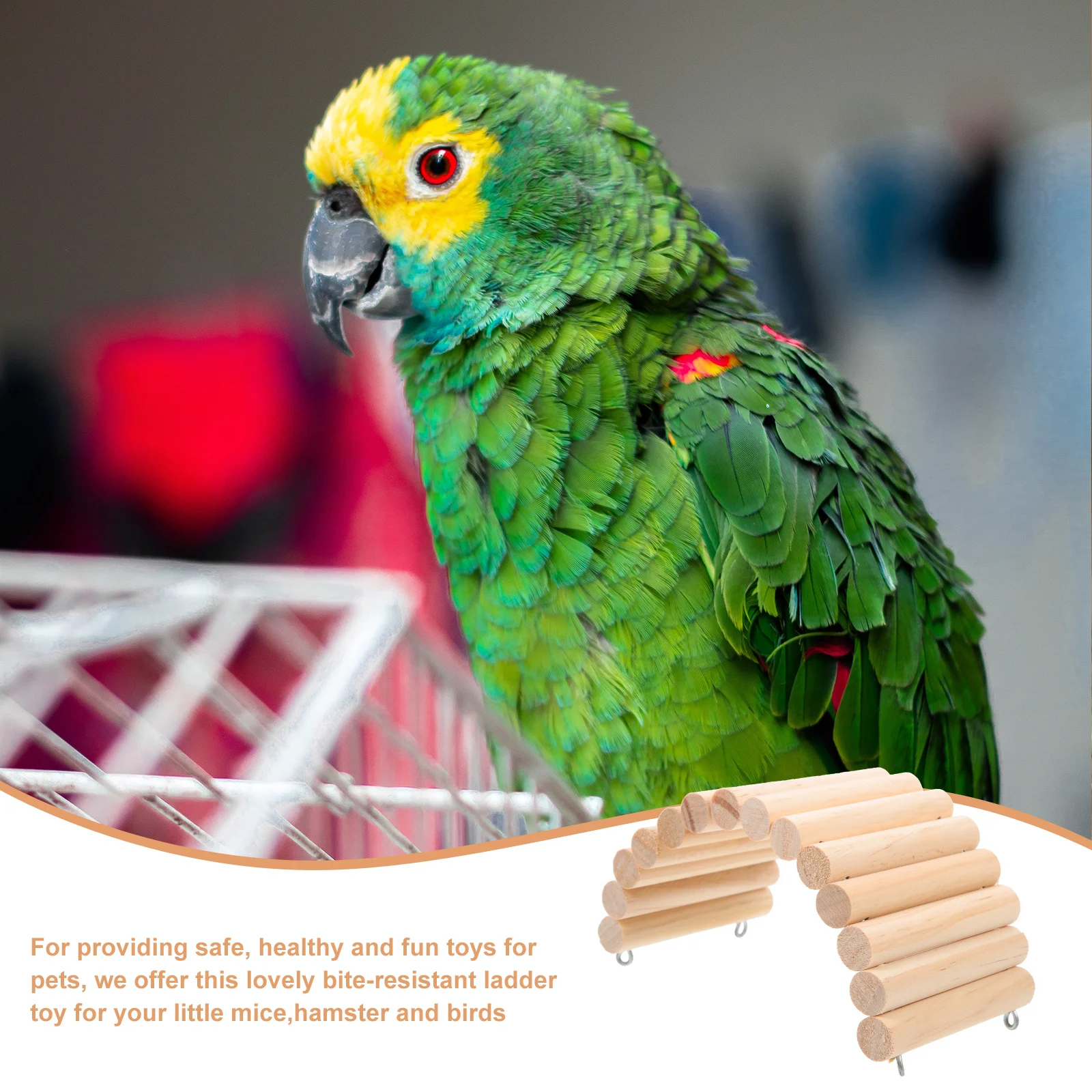 

Natural Hamster Bite-Resistant Accessory For Small Animals Wood Climbing Plaything Hamster Cage Funny Training Equipment Pet