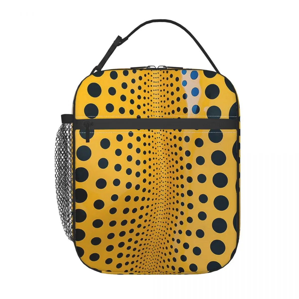 Yayoi Kusama Abstract Painting Insulated Lunch Bag for Women Children Portable Food Boxes Thermal Lunch Box Tote