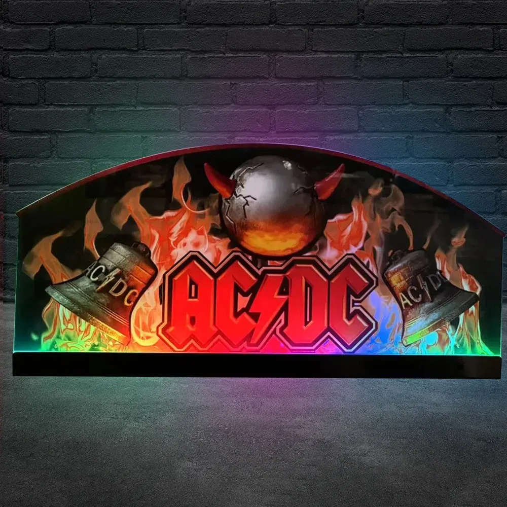 Custom Arcade Games Logo Pinball Topper 3D Acrylic AC DC LED Topper for Pinball Mahine Home Game Decor
