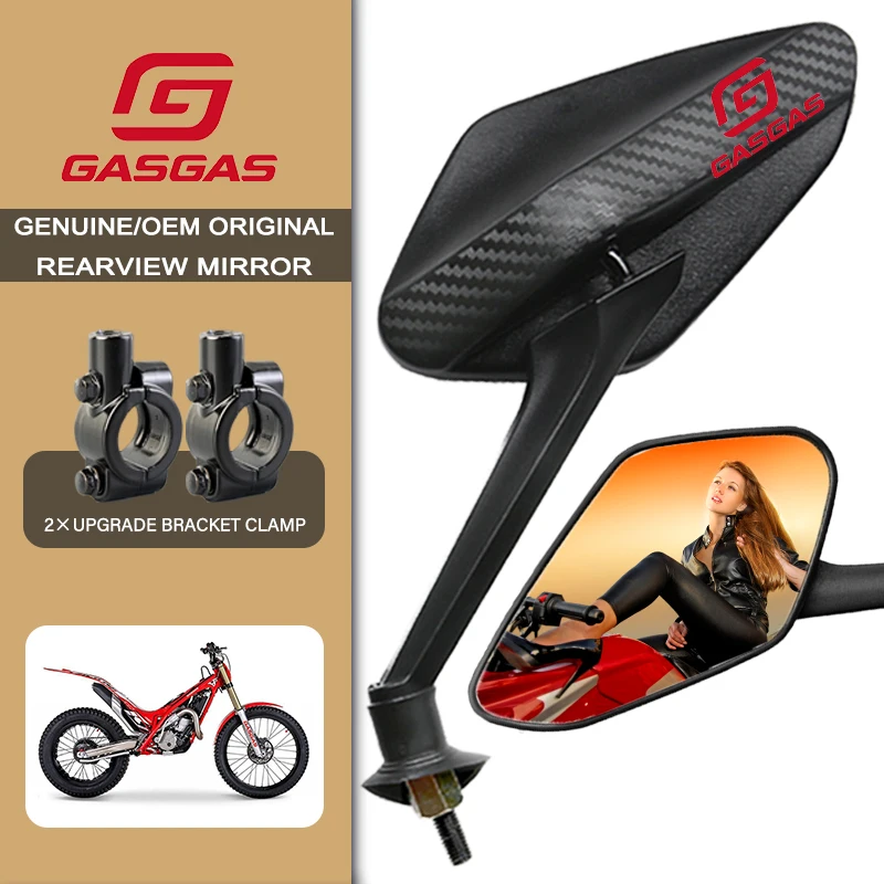 

Easy Installation Carbon Fiber Motorcycle Rearview Mirror For GasGas gas gas Enduro EC 250 EC300 ECF 250F 350F ECE CCC