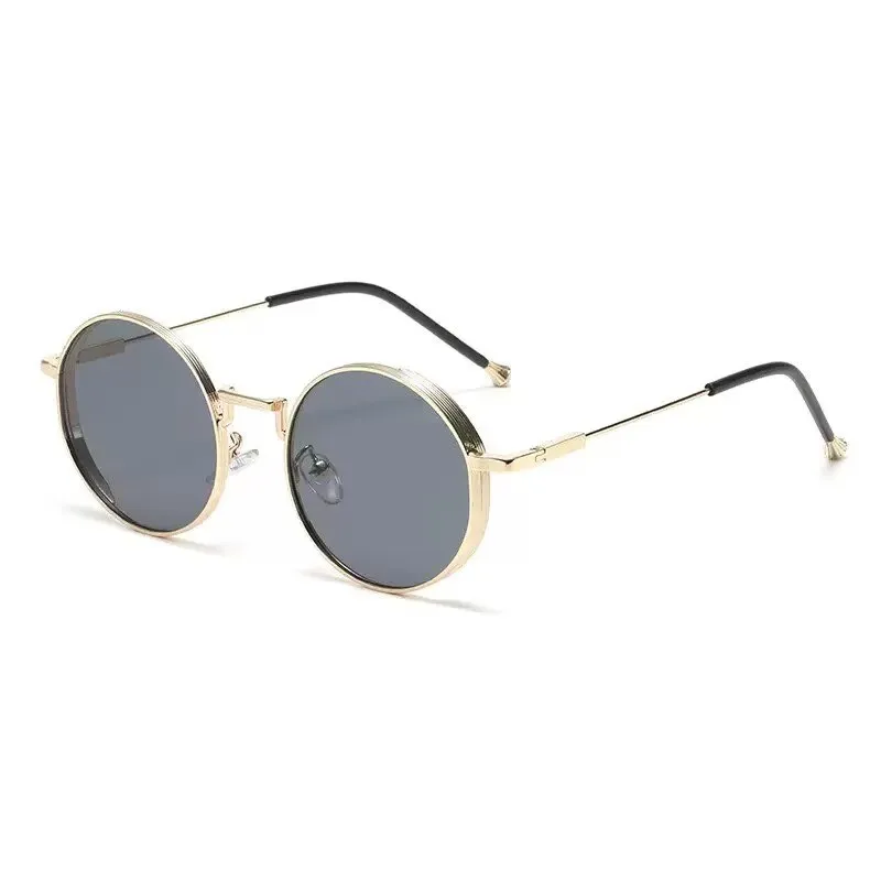 Persönlichkeit Metall Runde Myopie Sonnenbrille Fahren Reiten Outdoor UV400 Beständig Party Versammlungen Brillen 0 BIS -4,0 – Detail 8