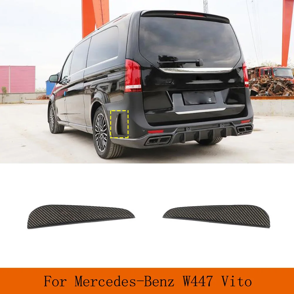 

Caebon Fiber Rear Bumper Air Vent Fender Spoiler for Mercedes-Benz W447 Vito Mini Passenger Van 4 Door 2014-2018 V Class