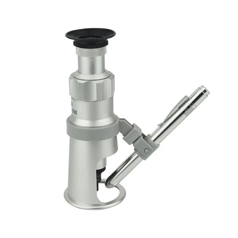 

2034-100X/150X/200x high definition magnifying glass 100x mirror with scale measuring microscope