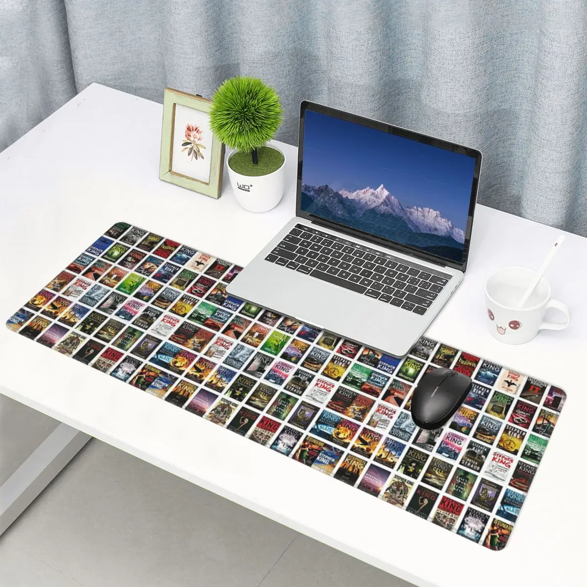 Large Mouse Pad Complete Works Of Stephen King Gamer PC Laptop Mats Keyboard Carpet Computer Gaming Office Accessories Desk Mat