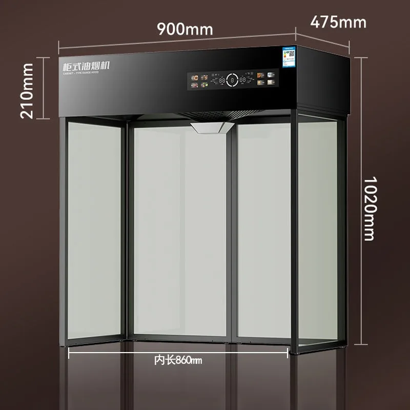 

Вертикальная вытяжка Стоячее окно без стен Балконная съемная бытовая кухонная вытяжка