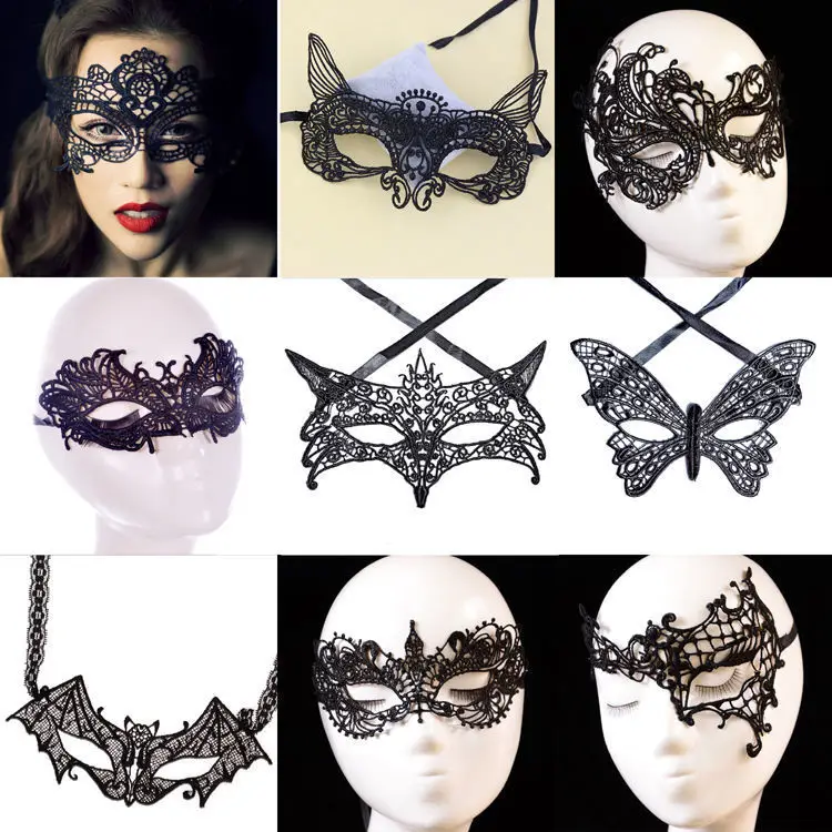 

30 Style Sexy Women Hollow Lace Masquerade Face Mask Princess Party Cosplay Prom Props Costume Nightclub Queen Eye Mask Exotic