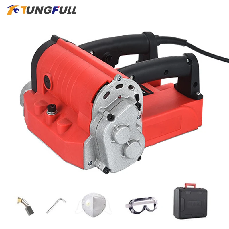 Electric Wall Planer 0-4mm Adjustable No Dead Angle Shovel Wall Old Wall Renovation Wall Tool Planing Machine Dust-Free