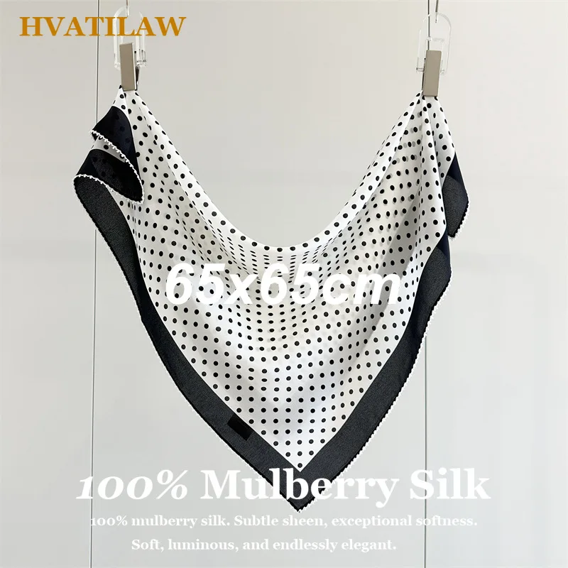 

65x65cm 100% Mulberry Silk Scarf Women Luxury Square Head Scarf Fashion Hair Bandana Small Neck Scarf Foulard Female Shawl Gift