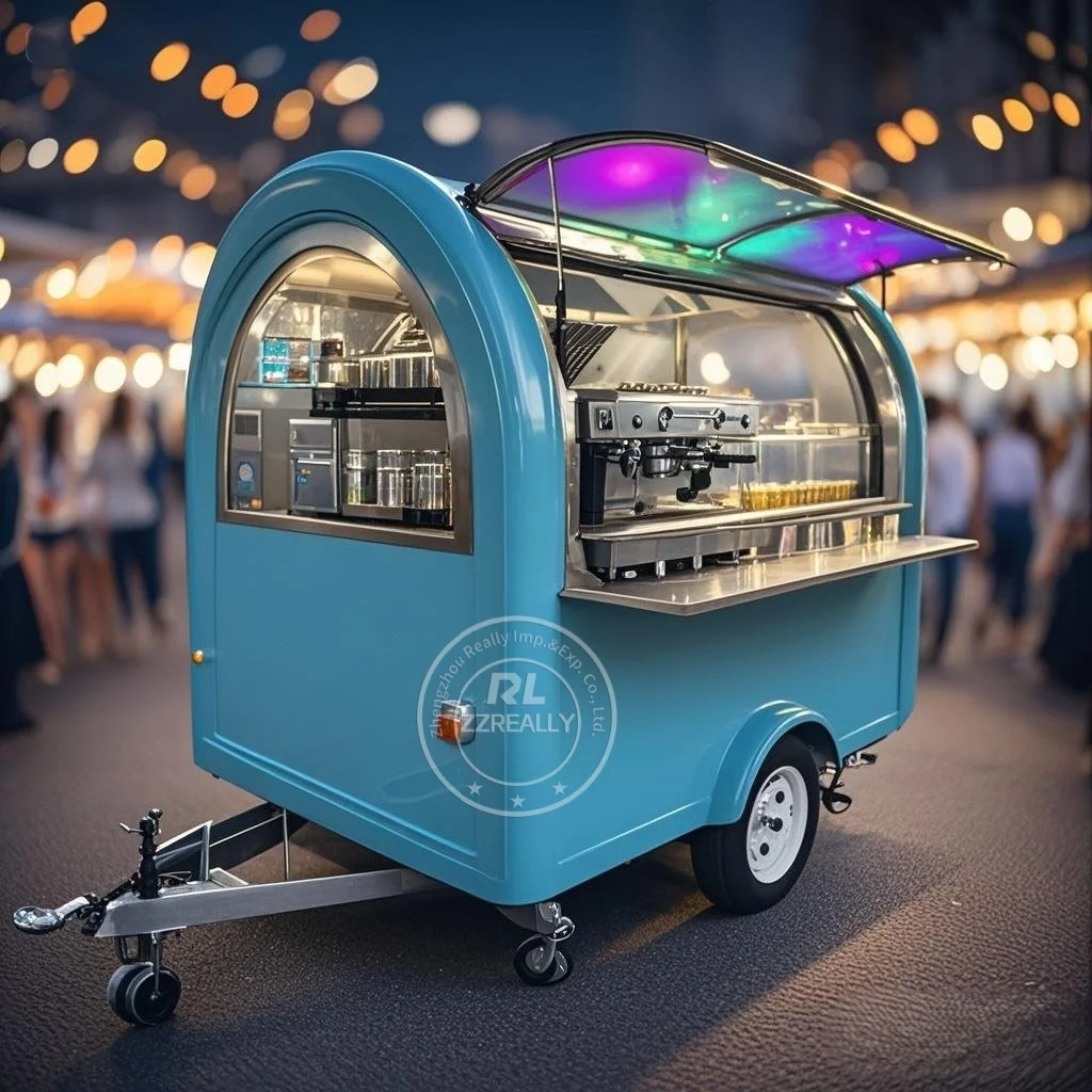 Concession Food Truck Trailer Ice Cream Kiosk Fully Equipped Coffee Snack Shop Store Bbq Restaurant Mobile Kitchen  Food Truck