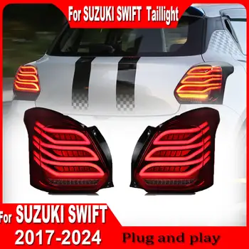 Styling vozu pro zadní světla Suzuki Swift 2017 2018 2019 2020 2021 2022 2023 2024 Swift Sport LED zadní světla, signální brzda, zpátečka 12 nejlepší prodej Zadní světlo Suzuki Swift - №11