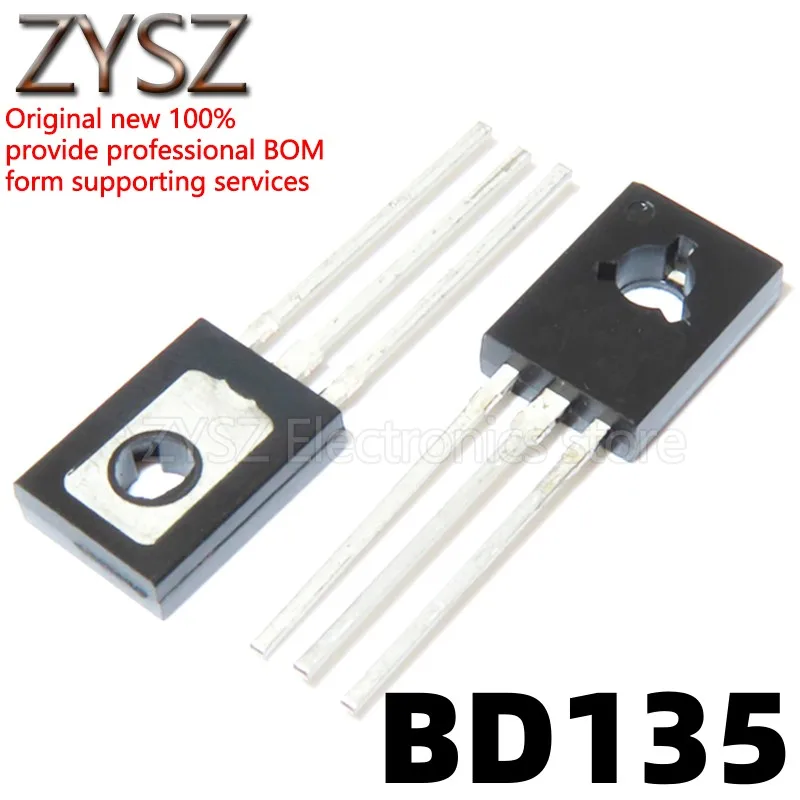 1PCS BD135 NPN channel 1.5A 45V in-line TO-126 transistor power transistor