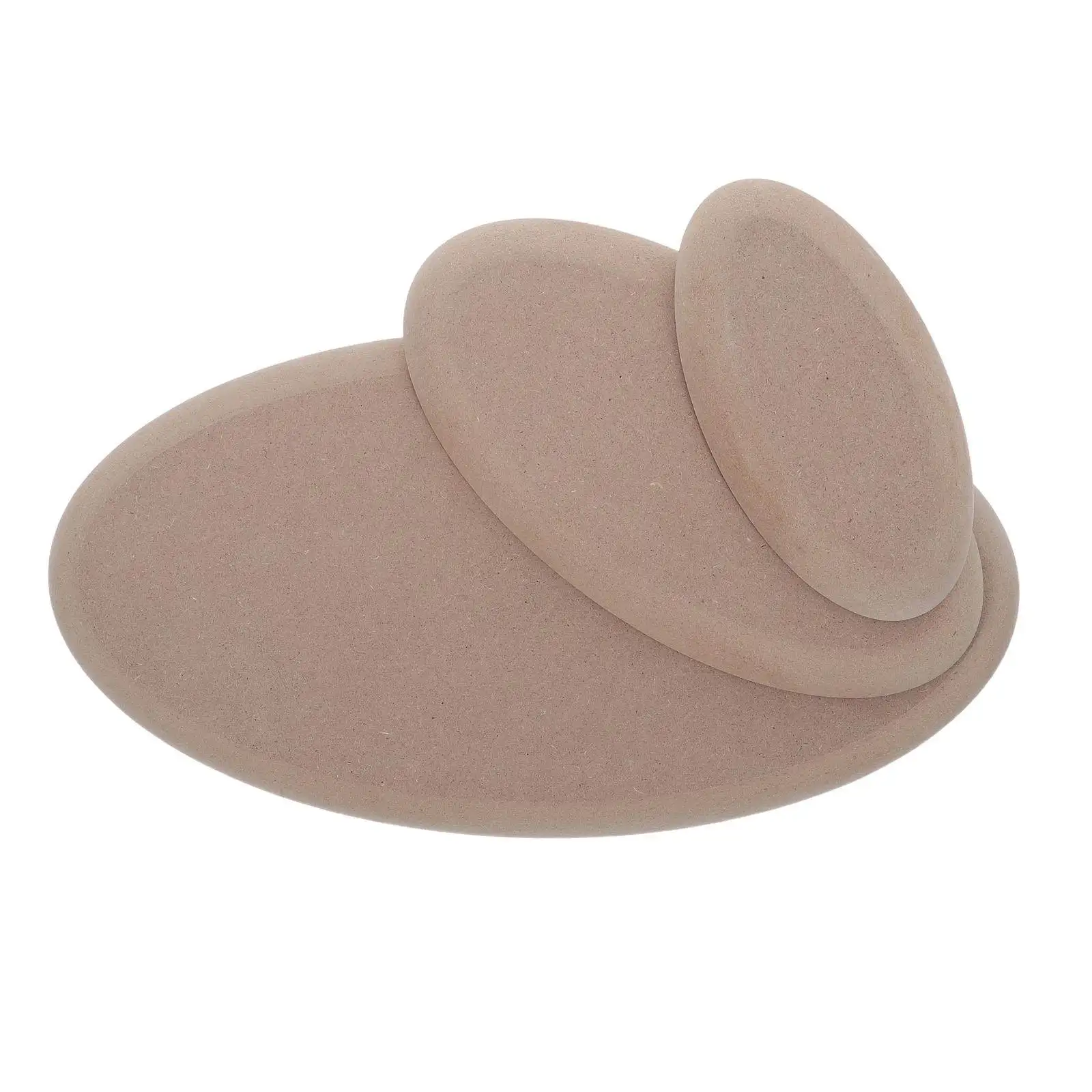 3Pcs Oval Wood Ceramic Plate Molds Pottery Clay Slab Mold Ergonomic Serving Plate Mold for Studio Home Use Pottery Shaping Molds