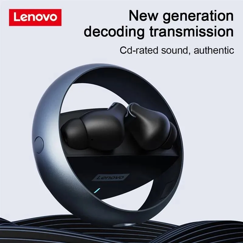 

Lenovo LP60 TWS Wireless Bluetooth V5.0 Headphones Rotatable Metal Cavity Ring Gaming Headset HiFi Sound Low Latency Earphones