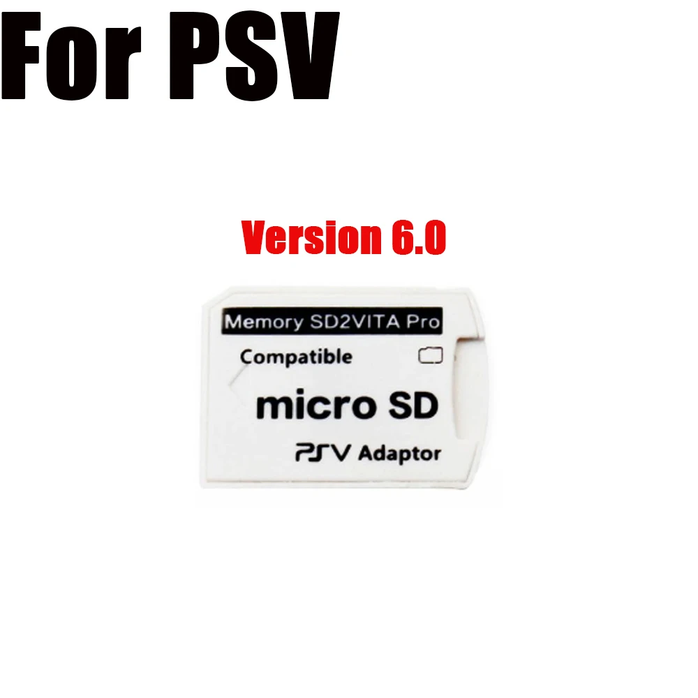 Für Psvita PSV 1000 2000 Speicher SD2vita Pro kompatibler SD TF-Kartenadapter V2.0 V3.0 V5.0 V6.0 Spielkartenhalter