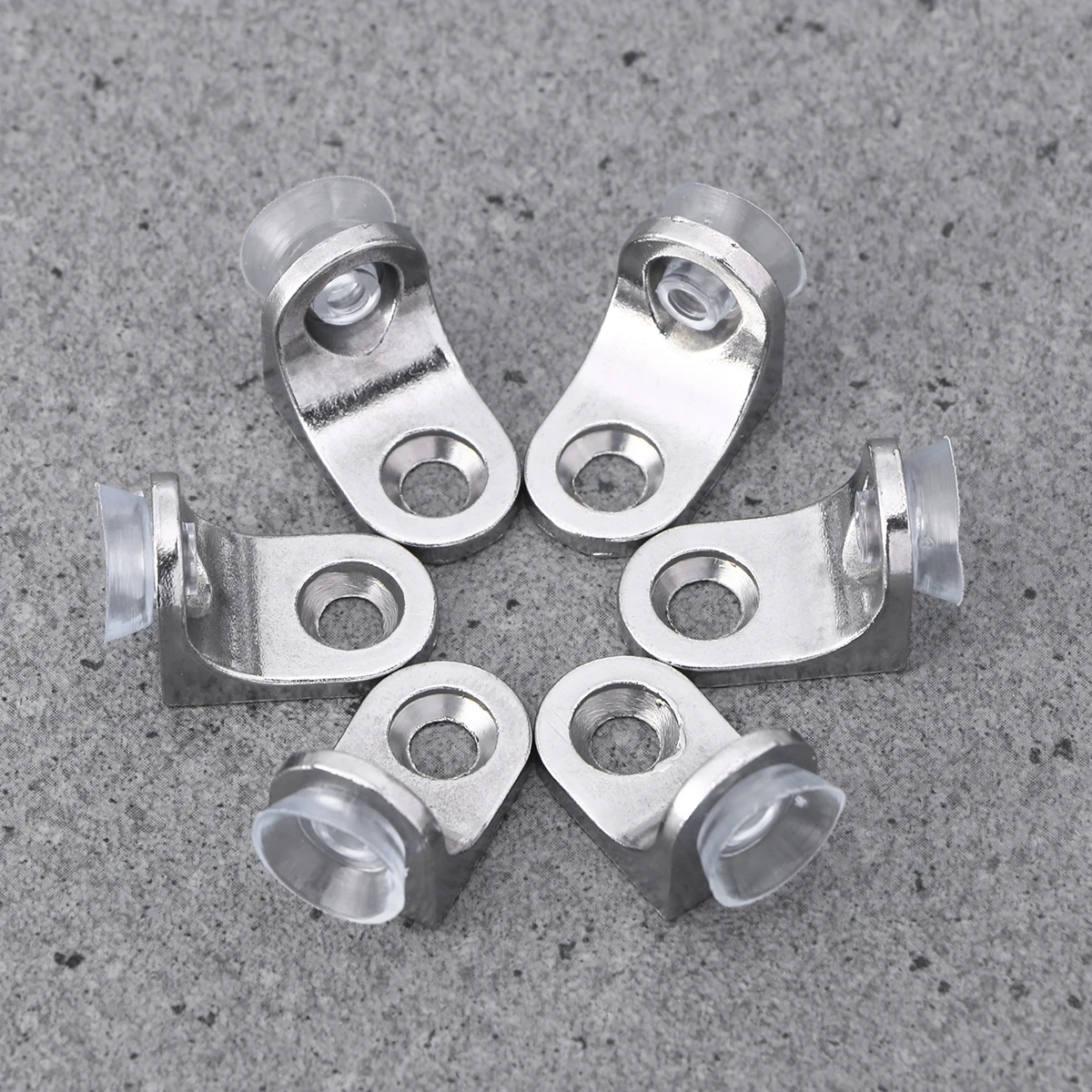 

10 pcs Shelf Supports Zinc Alloy Brackets For Glass Wood Cabinets Sturdy Round Shelf Pegs Screws Included Silver Color
