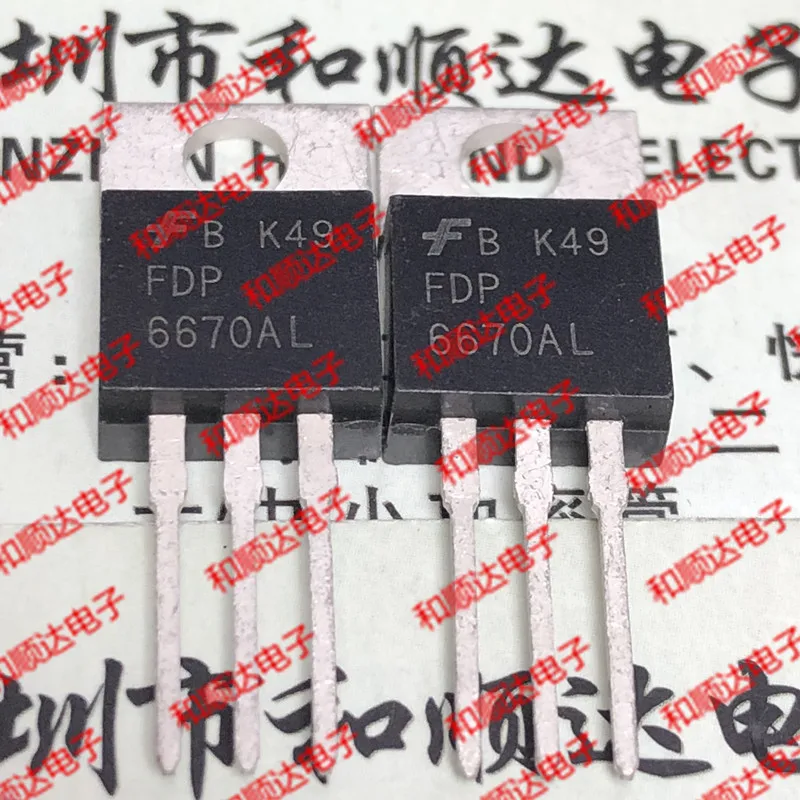 

5PCS/Lot FDP6670AL TO-220 30V 80A