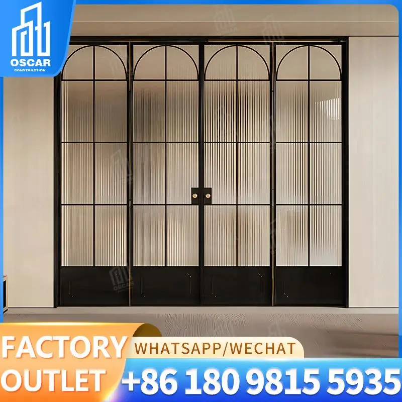 

Customizable Multi functional Accordion style Bifold Door for European Office Spaces Factory Direct Sale Bifold Door