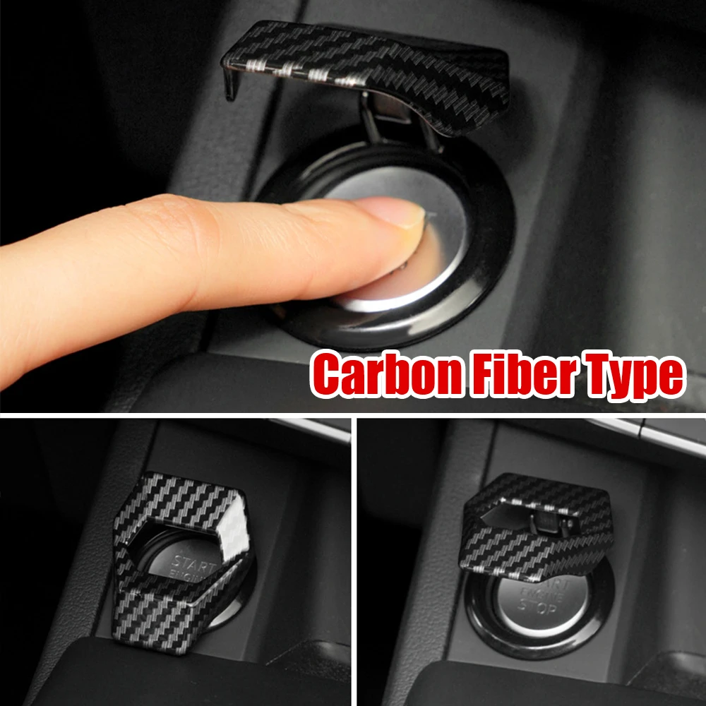 Universal Ignition Controller Covers Car Engine Switch Decor Start Stop Button Cover Car-styling Decorative Interior Protector