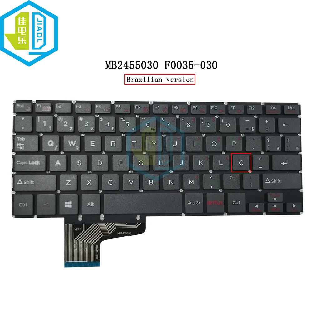 

New BR Brazilian Laptop keyboard For Positivo Duo C464 C464C C464B C464D C4158A C4128B MB2455030 F0035-030 YXT-93-211 YJ-1029