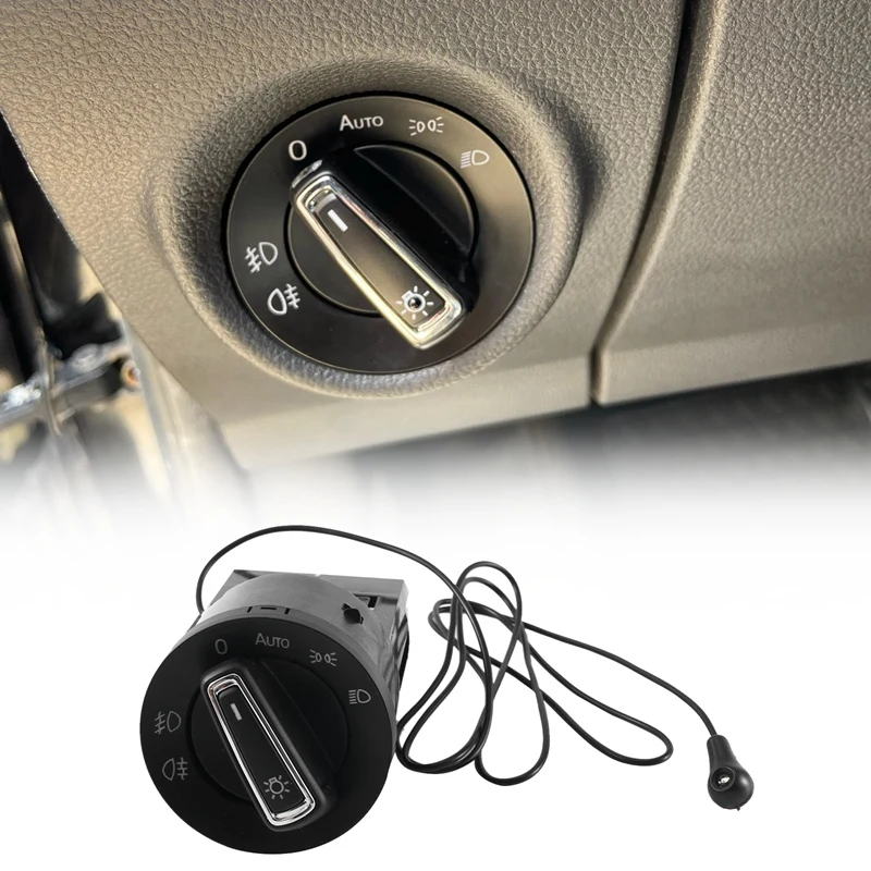 ABHX-14 Pins Light Switch For VW Passat B5 B7 Transporter T5 Polo Tiguan Jetta Mk6 Golf 4 6 Light Switch 3BD941531