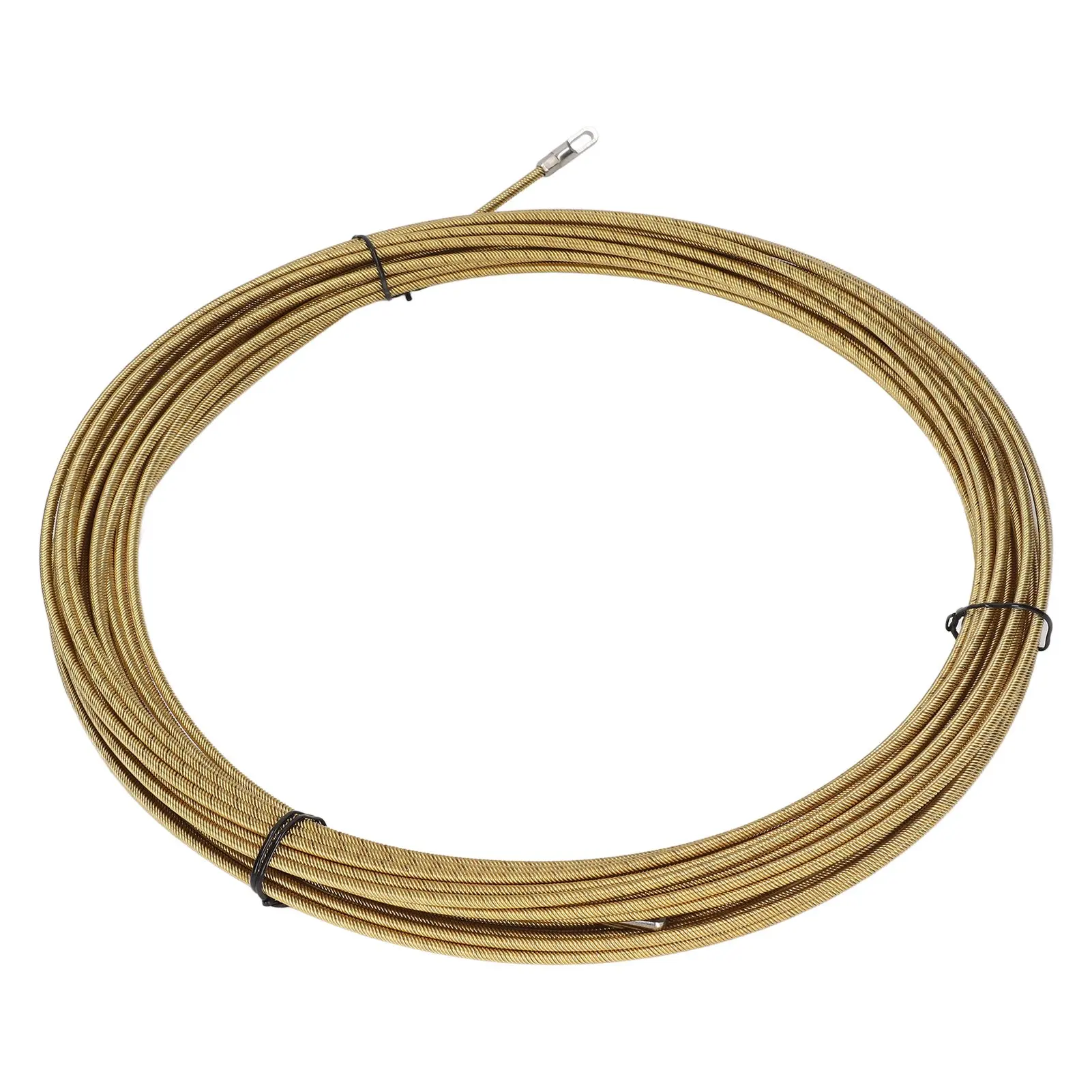 Wire Threader Flexible Soft Good Resilience Cable Threading Tool with Spring Flat Head 20m