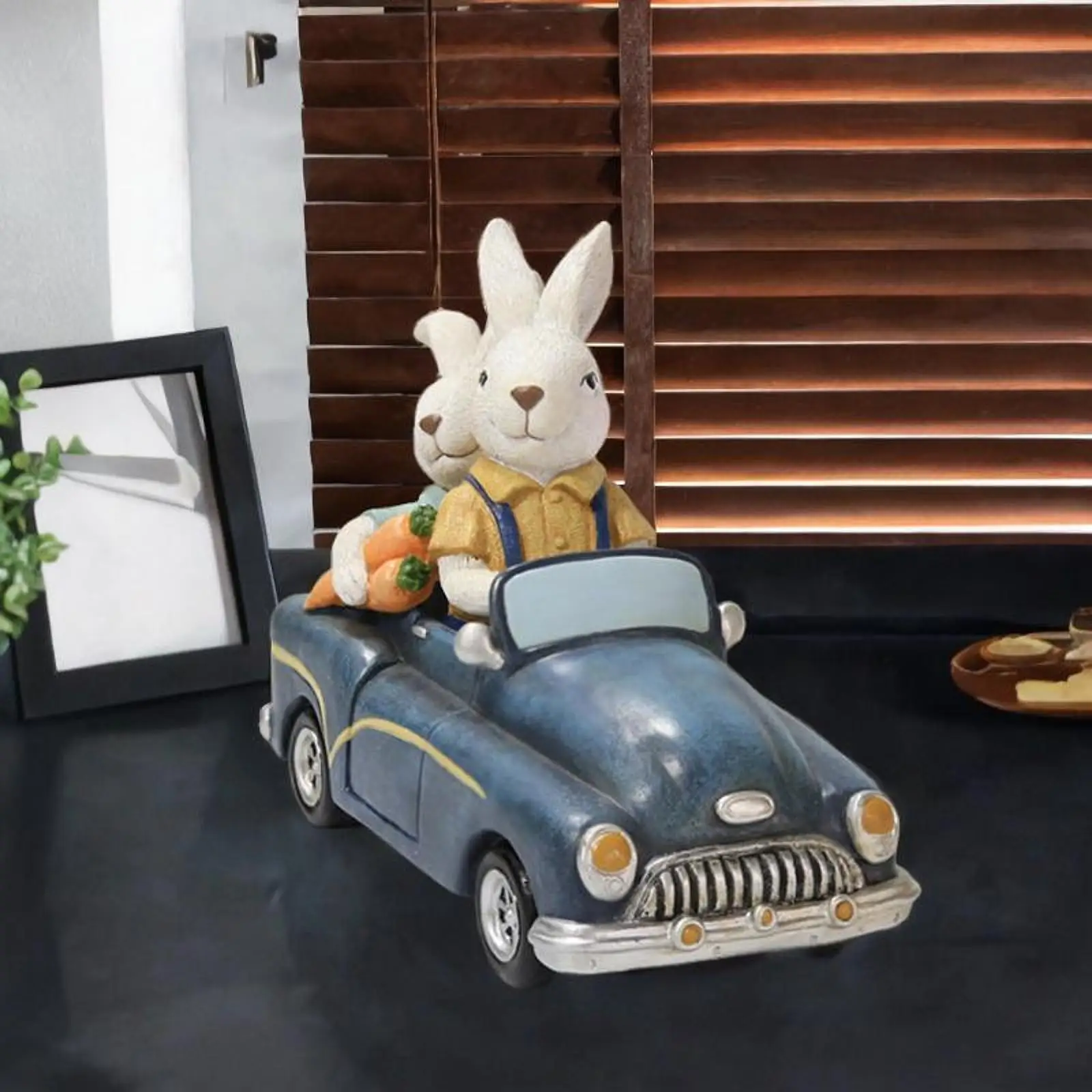 

Easter Party Ornament Animal Table Decoration Collection Desktop Home Garden Yard Ornaments Realistic Rabbit Resin Easter Decor