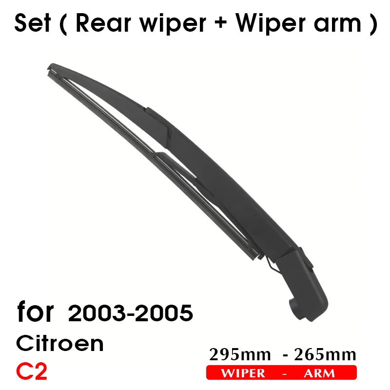 BEMOST Car Rear Windshield Wiper Arm Blade Brushes For Citroen C2 295MM Windscreen Auto Styling 2003-2005