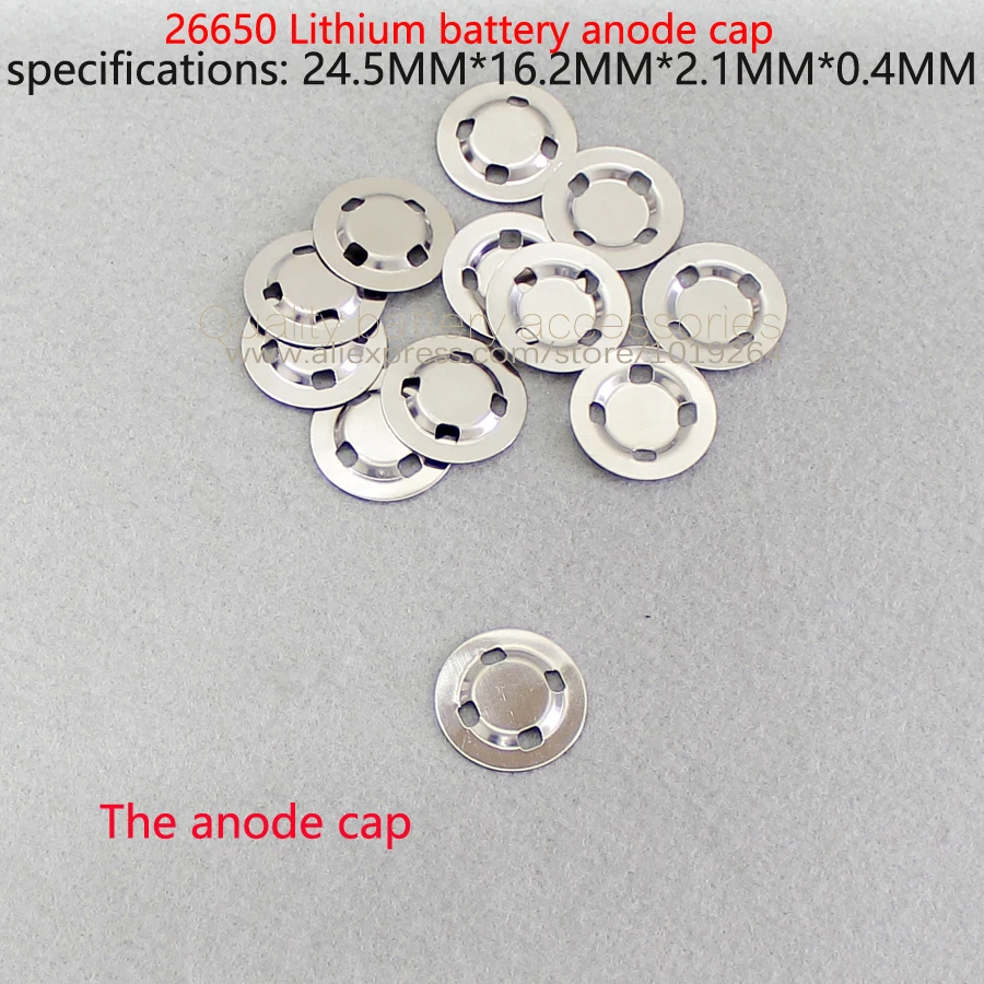50pcs 26650 lithium battery positive pole spot welding cap film 26650 lithium battery negative protection board film accessories