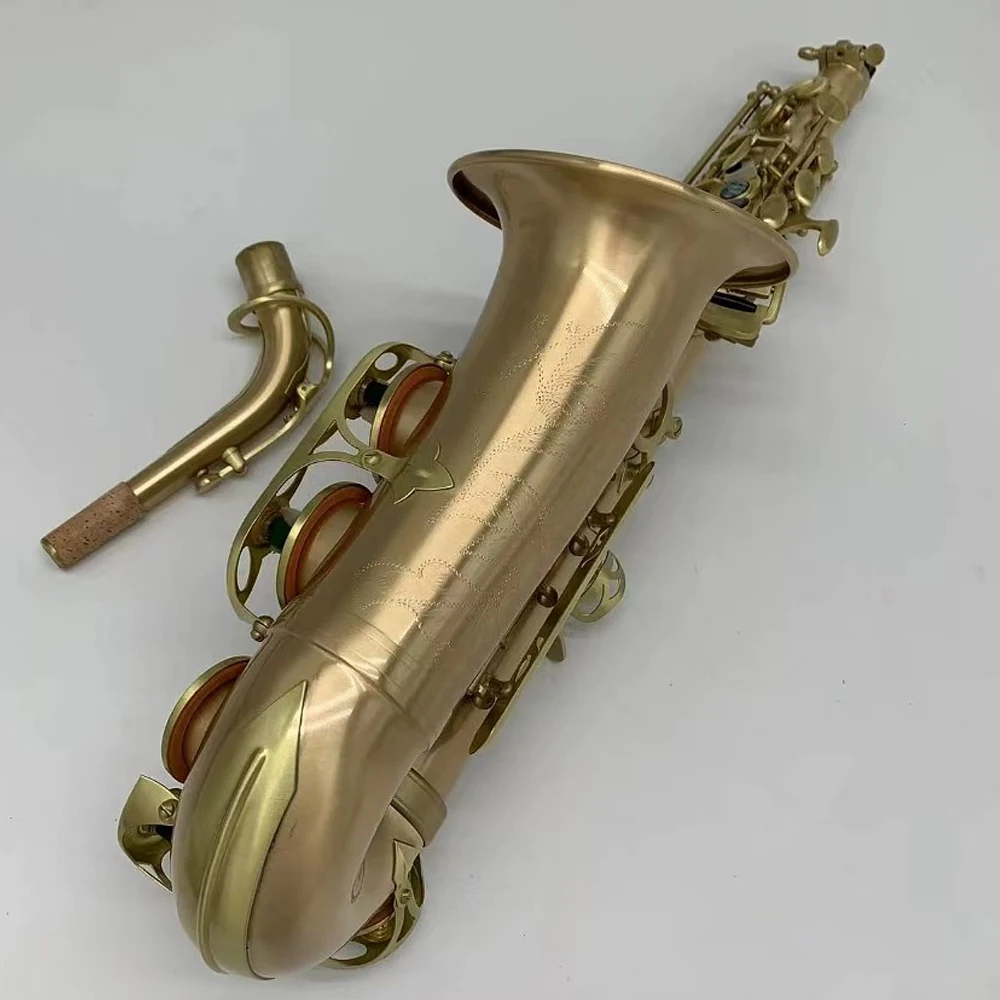 High Quality W010 Alto Saxophone E-flat Antique bronze brass plating Saxophone Alto Jazz Instrument with Accessories