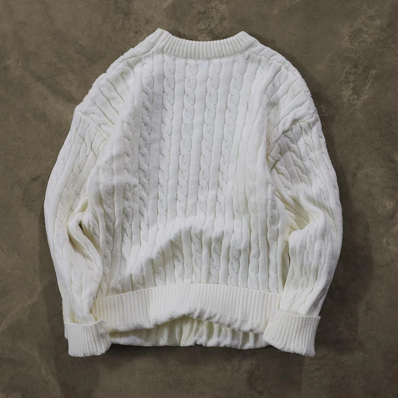 

Men's clothing Winter Top Men's Rollneck Chunky Cable Sweater Vintage Base Knitted Sweater Casual Keep Warm Jumpers ropa hombre