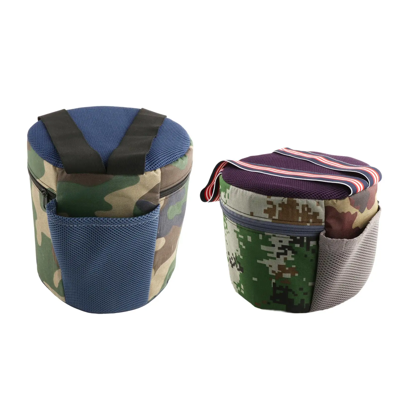 

Portable Garden Stool Wearable with Pouch Easy to Carry Camping Seat for Backyard Outdoor Activities Fishing Farmhouse Farming