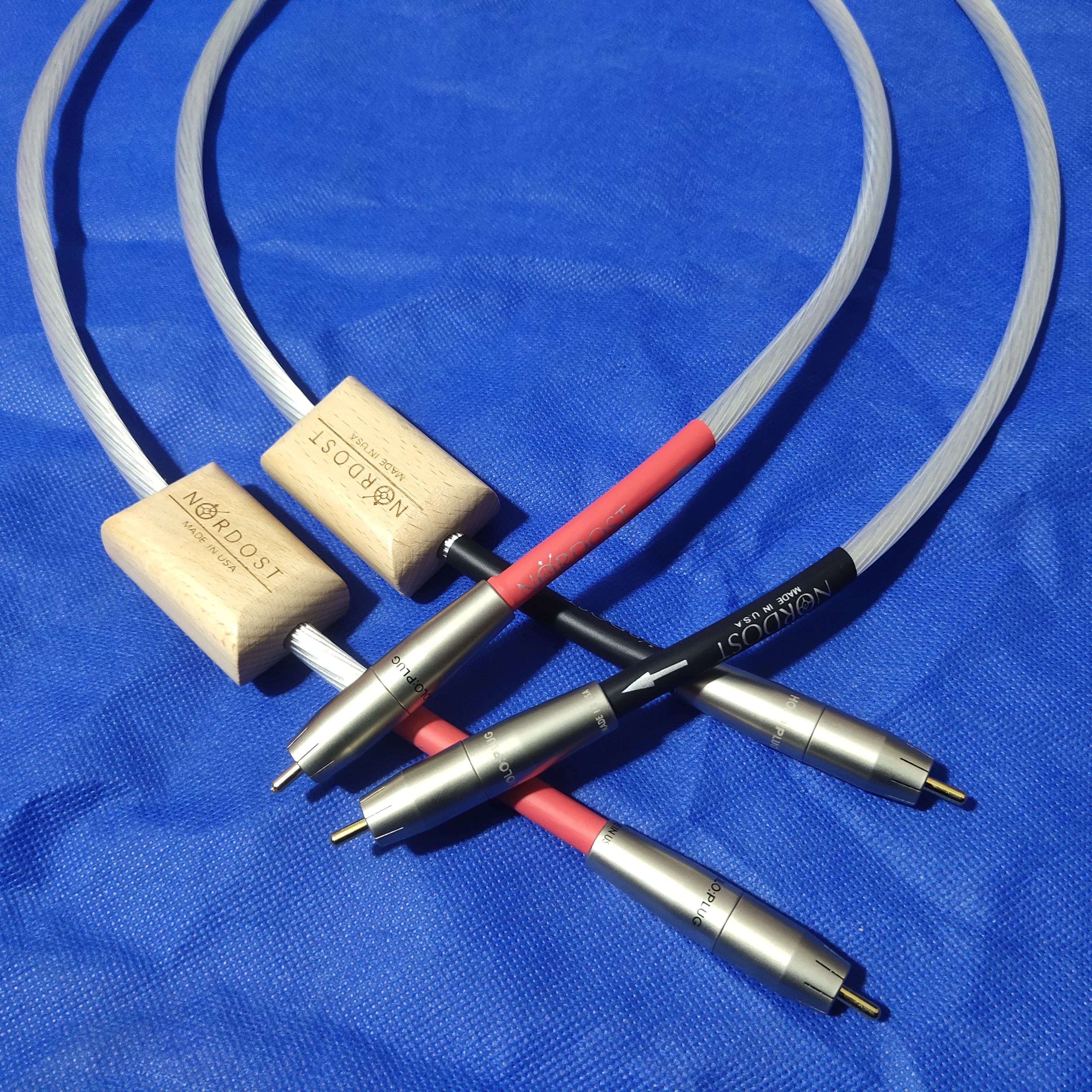 

Original Nordost Odin2 Silver Reference Interconnects RCA Cable Audiophile grade for Amplifier CD Player 1pair made in USA