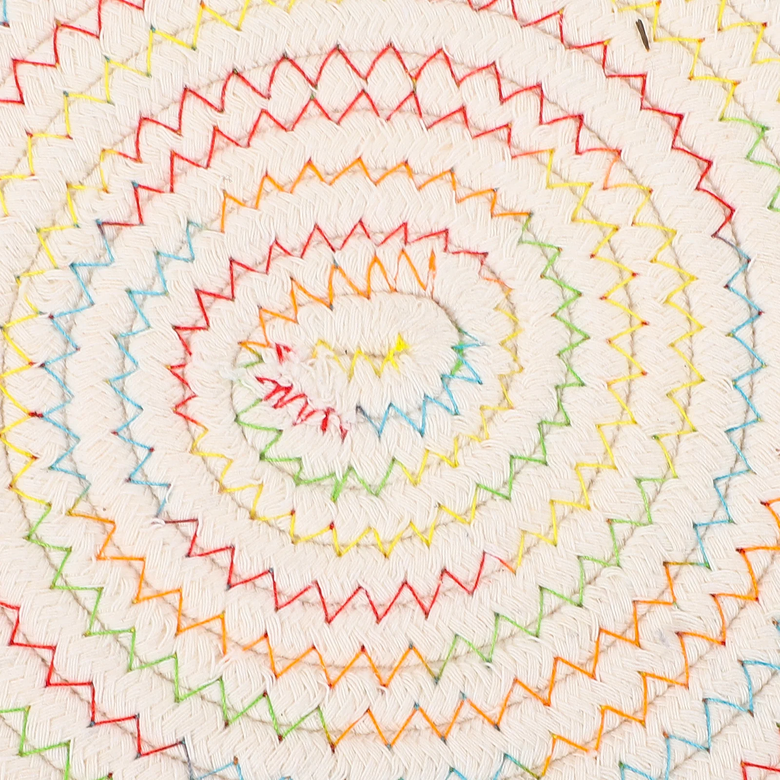 

4Pcs Round Cotton Rope Woven Placemats Heat Resistant Hot Pads Pot Holders Coasters Trivets Kitchen Tabletop Protection