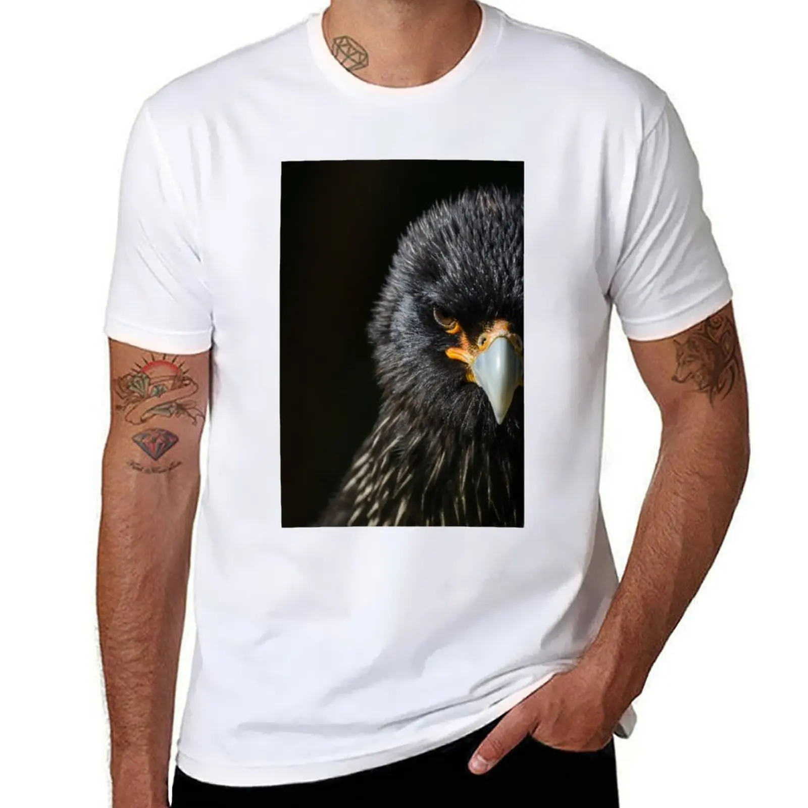 

Caracara portrait half profile T-Shirt t shirts with prints man t shirt graphic T-Shirt