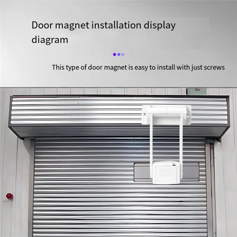 ABNR For Home Use Wired Mount Magnetic Contact Sensor For Roller Shutter Doors Anti-Theft Switch NO/NC Compatibility