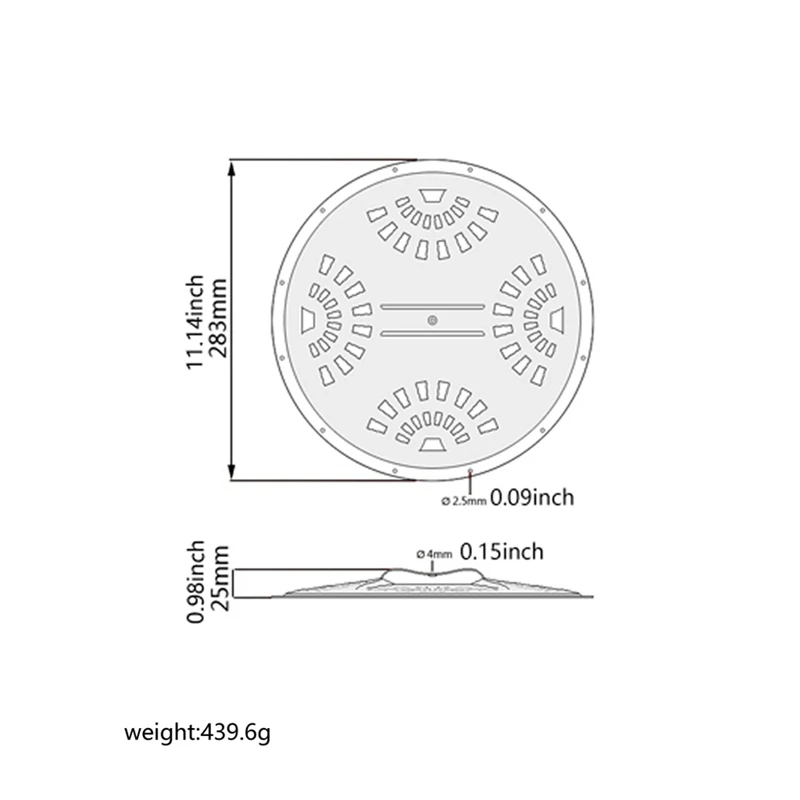 Guitar Cover Plate For Dobro Resonator Guitar Replacement Parts With Bronze Doumbek Darbuka Drum